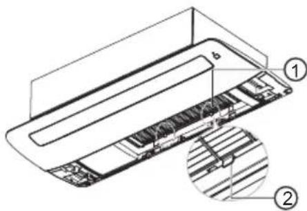 LG UM24FH - Pulizia del filtro di deodorizzazione / filtro PM1.0 (opzionale) - 1