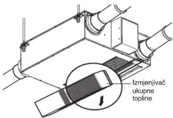 LG LZH200GBA2 - Vađenje izmjenjivača ukupne topline. - 2