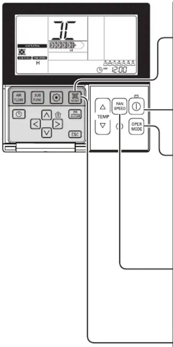 LG LZH200GBA2 - Methode te bedienen en Select Air Volume-Bediening met elkaar verbonden Verluchting. - 1