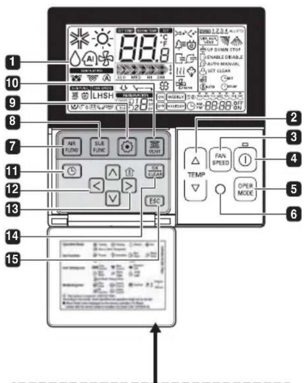 LG LZH200GBA2 - LCD Pilot zdalnego sterowania (PQRCVSL0 / PQRCVSL0QW) - 1