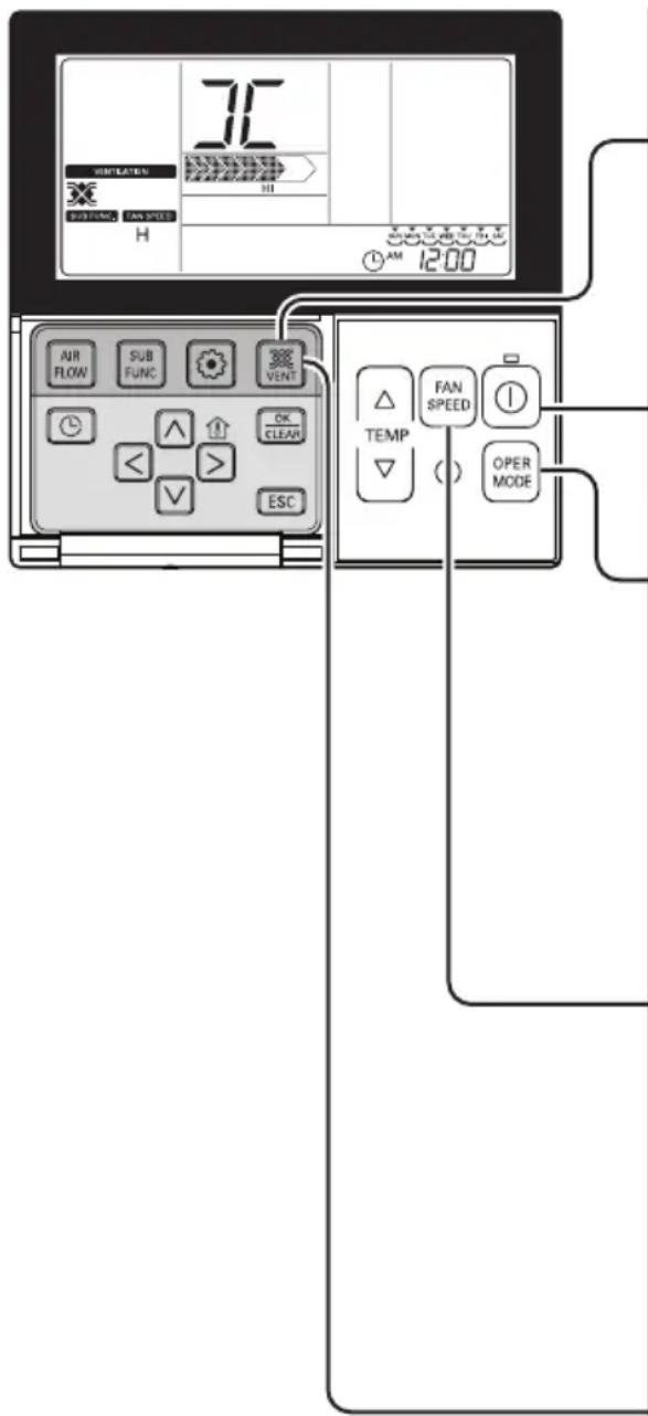 LG LZH200GBA2 - Metodo di funzionamento e selezione del volume aria funzionamento interconnesso con tipo ad ventilazione - 1
