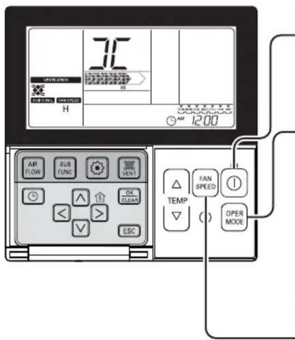 LG LZH200GBA2 - Metode for drift og valg av luftvolum – ventilasjon enkel drift - 1
