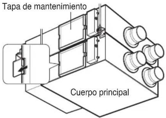 LG LZH200GBA2 - Extracción del filtro de aire. - 2