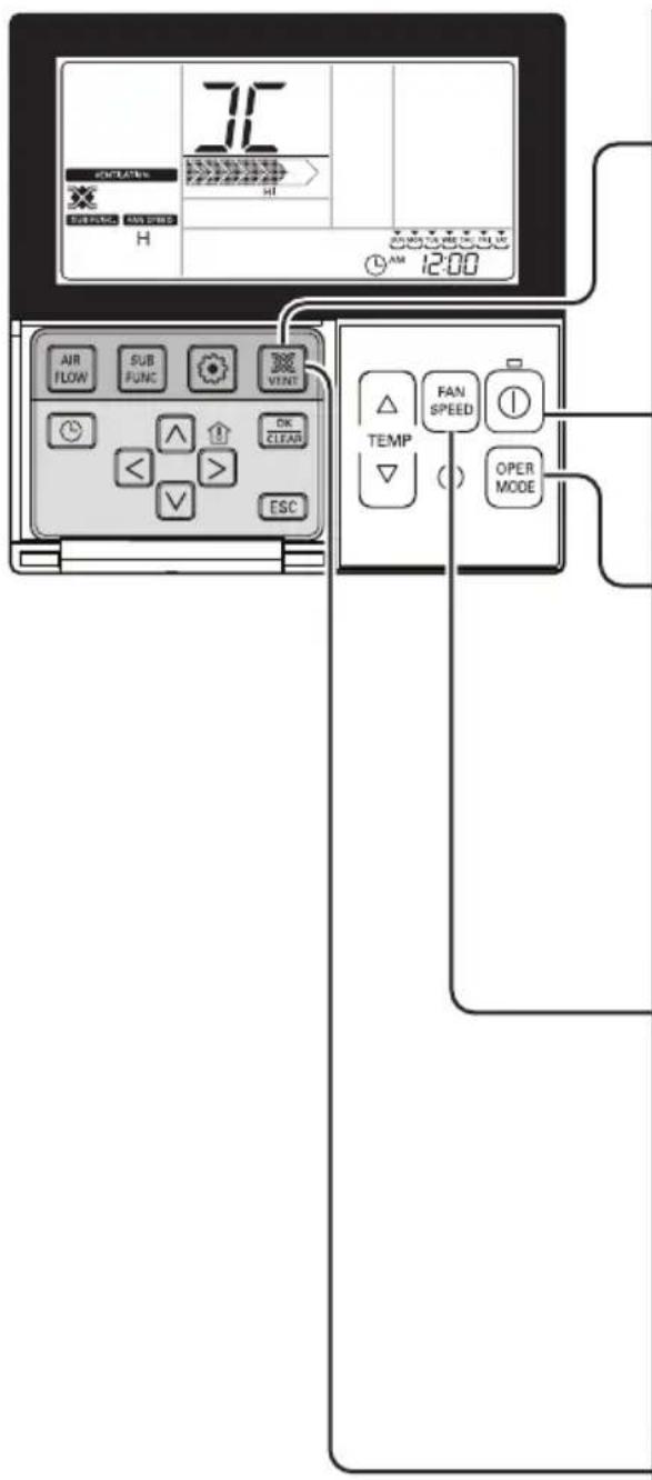 LG LZH200GBA2 - Metoda de a acționa și selecta volumul de aer Funcționare interconectată cu ventilația - 1