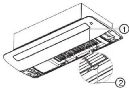 LG CM24F - Cleaning the deodorization filter/PM1.0 filter (Optional) - 1