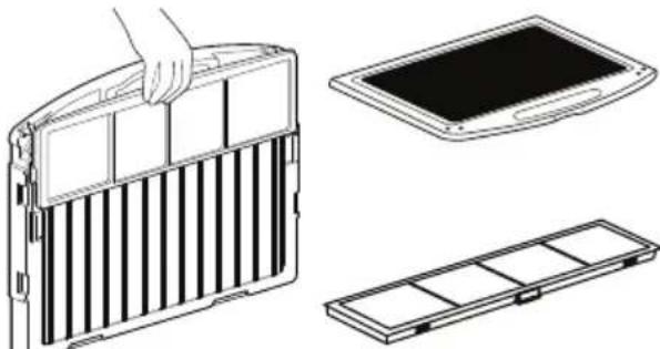 LG CM24F - Het deodorisatiefilter/PM1.0-filter reinigen (optioneel) - 3