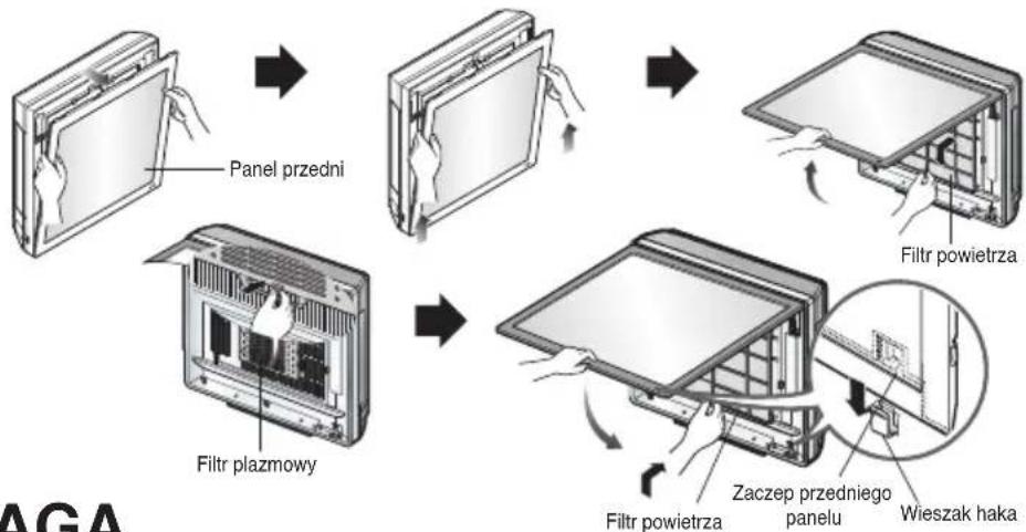 LG CM24F - Wyjmowanie filtrów - 1