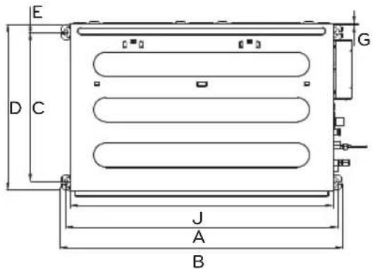 LG CL09F - Posizione del bullone di sospensione - 1