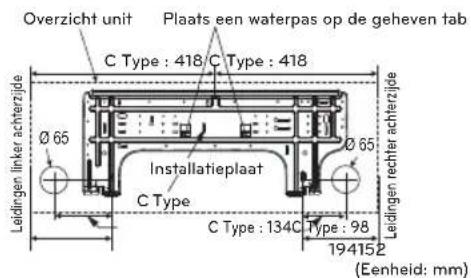 LG CL09F - Installatieplaat vastmaken - 2