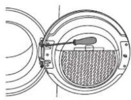 ASKO TDC1781HW - INVERSION DU SENS D'OUVERTURE DU HUBLOT - 3
