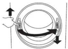 ASKO TDC1781HW - INVERSION DU SENS D'OUVERTURE DU HUBLOT - 7