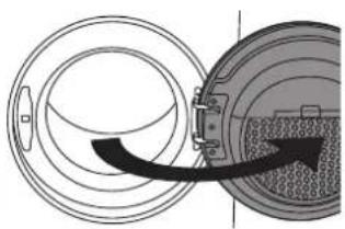 ASKO TDC1781HW - INVERSION DU SENS D'OUVERTURE DU HUBLOT - 2