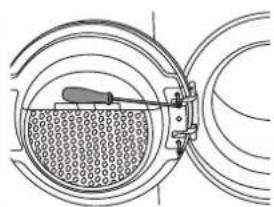 ASKO TDC1781HW - INVERSION DU SENS D'OUVERTURE DU HUBLOT - 17