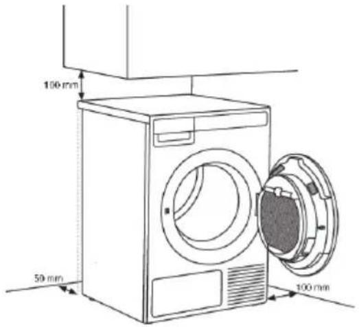ASKO TDC1772CBT - Espacelibreautourduseche-lingepourun fonctionnementoptimum - 1