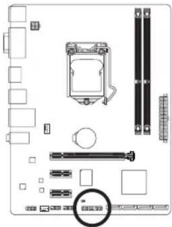 GIGABYTE GAH61MHD2 - 8) F PANEL (前面 ロルハツダ) - 1