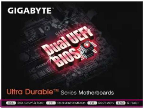GIGABYTE GAH61MHD2 - 2-1 起動画面 - 1