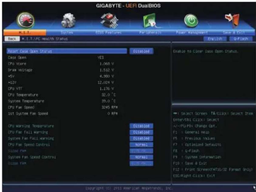 GIGABYTE GAH61MHD2 - PC Health Status - 1