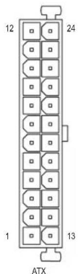 GIGABYTE B550 VISION DP - 1/2) ATX\_12V/ATX (2x4 12V 電源ネクターと2x12 メイン電源コネクター) - 3