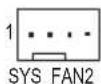 GIGABYTE GAF2A88XHD3 - 3/4) CPU\_FAN/SYS\_FAN1/SYS\_FAN2/SYS\_FAN3 ファンヘッダ - 3