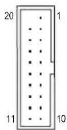 GIGABYTE GAF2A88XHD3 - 9) F\_USB30 (USB 3.0/2.0 ヘッダ) - 1
