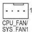 GIGABYTE GAF2A88XHD3 - 3/4) CPU\_FAN/SYS\_FAN1/SYS\_FAN2/SYS\_FAN3 ファンヘッダ - 1
