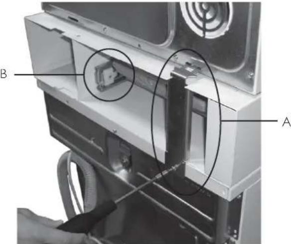 ASKO HDB1152W - Installation of spacer on machines that have been stacked - 3