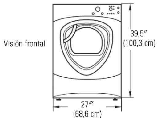 GE Profile DPVH890EJMG - ESPACIO LIBRE MÍNIMO EN OTROS ESPACIOS QUE NO SEAN INSTALACIONES EN NICHOS O ARMARIOS - 1