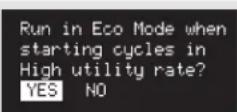 GE Profile DPVH890EJMG - Menu de Réglage - 2