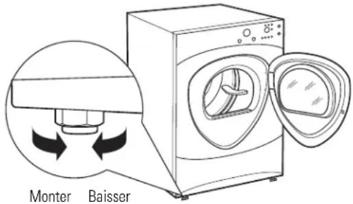 GE Profile DPVH890EJMG - ① METTEZ LA SÉCHEUSE DE NIVEAU - 1
