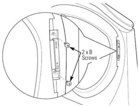 GE Profile DPVH890EJMG - ① REMOVE THE DOOR ASSEMBLY (cont.) - 1