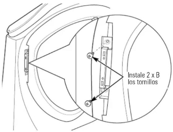 GE Profile DPVH890EJMG - CÓMO REINSTALAR EL MONTAJE DE LA PUERTA - 1