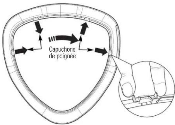 GE Profile DPVH890EJMG - COMMENT INVERSER LA POIGNÉE ET LES COUVERCLES DE LA PORTE (SUITE) - 1