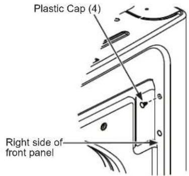 Plastic Cap (4) Right side of front panel