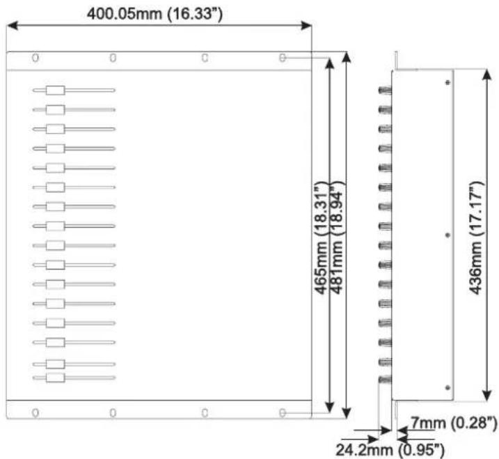 SOUNDCRAFT Spirit E Series - E6 — DimensionsE6 — Dimensions - 4