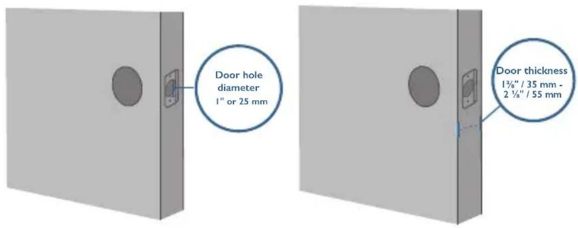 eufy Solo Smart Lock D20 - Preparación de la puerta para la instalación - 2