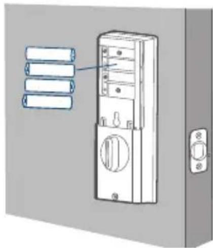 eufy Solo Smart Lock D20 - Step 6: Install Batteries - 1