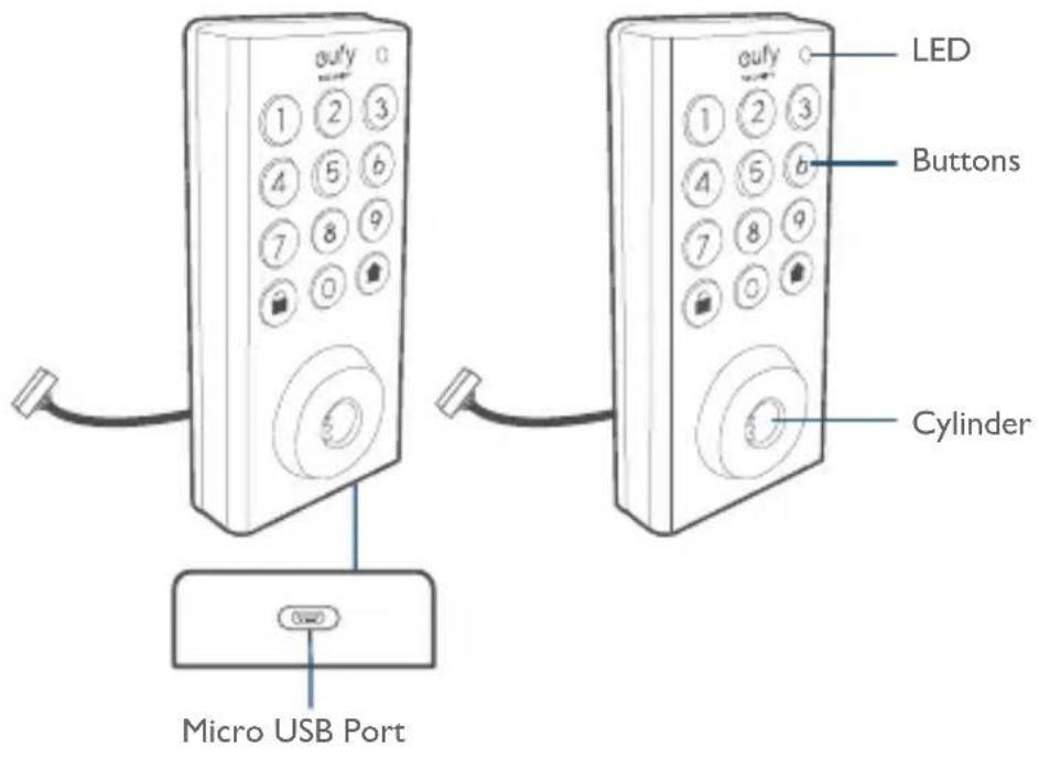 eufy Solo Smart Lock D20 - Front View - 1