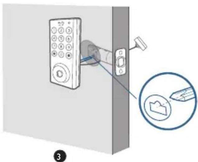 eufy Solo Smart Lock D20 - Paso 3: Instalación del panel exterior - 3