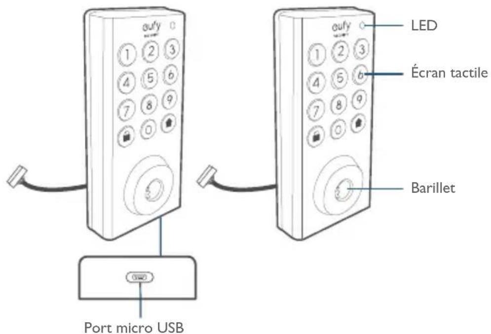 eufy Solo Smart Lock D20 - Vue avant - 1