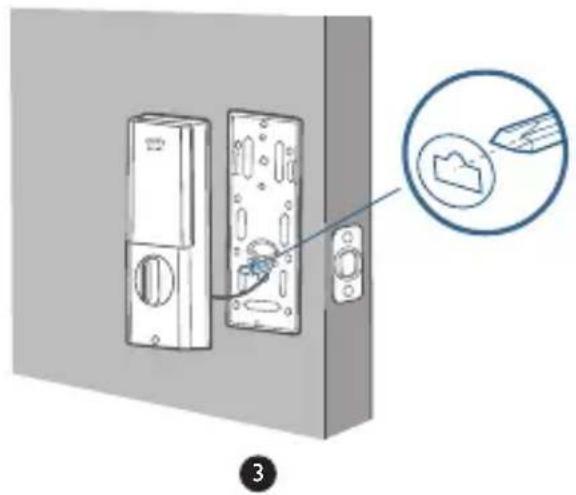 eufy Solo Smart Lock D20 - Étape 5 : installer le montage interieur - 6