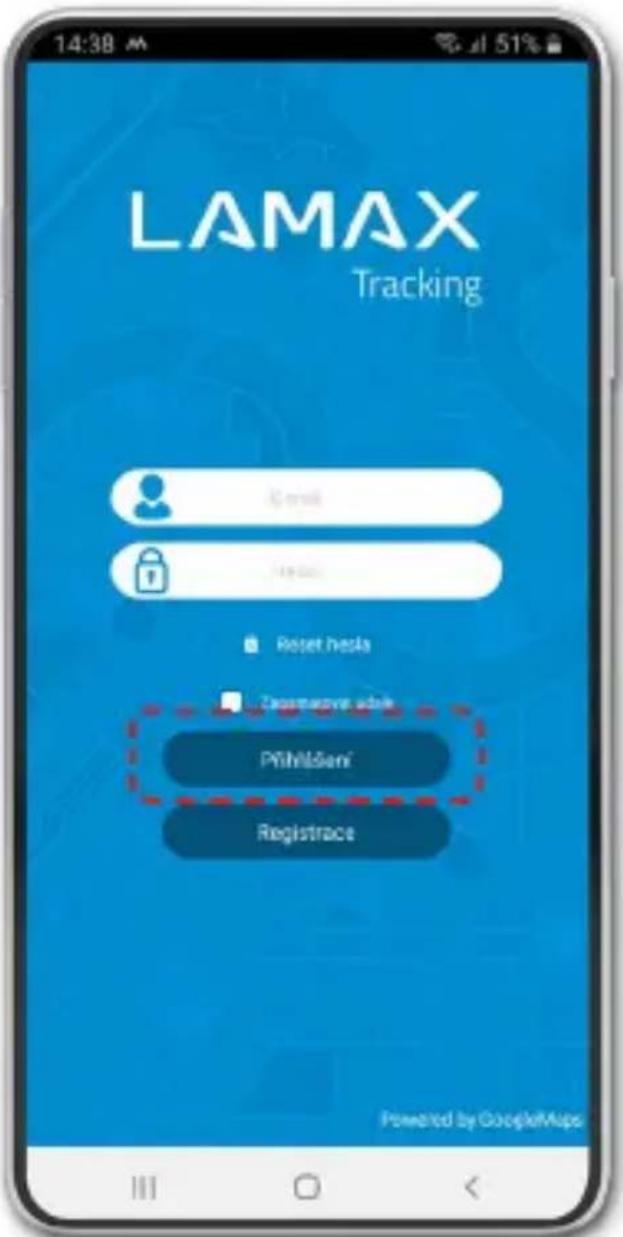 Lamax GPS Locator - 3) Registrierung des Nutzers - 1