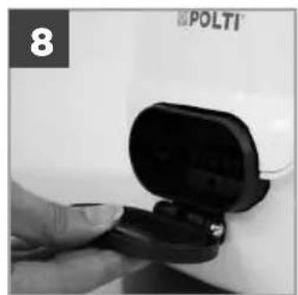 POLTI Sani System Business - GUIDA RAPIDA DI UTILIZZO - QUICK USE GUIDE - GUIDE DE PRESE EN MAIN RAPIDE - GUIA RAPIDA DE UTILIZATION - SCHNELLSTART-ANLEITUNG - GUIA DE UTILIZACHO RAPIDA - 8