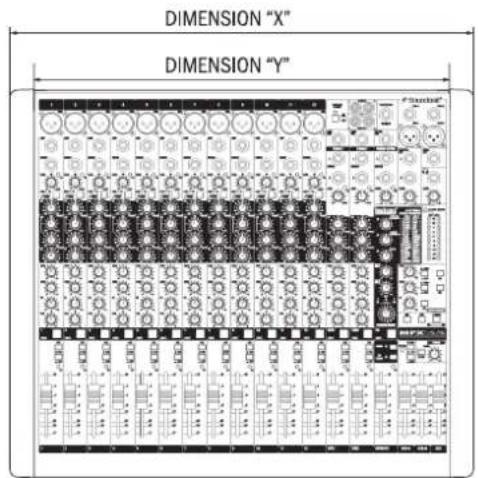 SOUNDCRAFT MFX202 - DIMENSIONS - 1