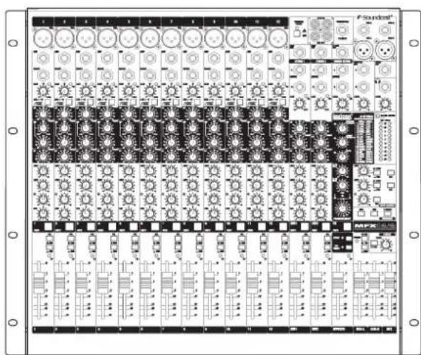 SOUNDCRAFT MFX202 - FIXATIONS DES ÉQUERRES DE RACK (EN OPTION) (MFX12/2 & MFX8/2) - 2
