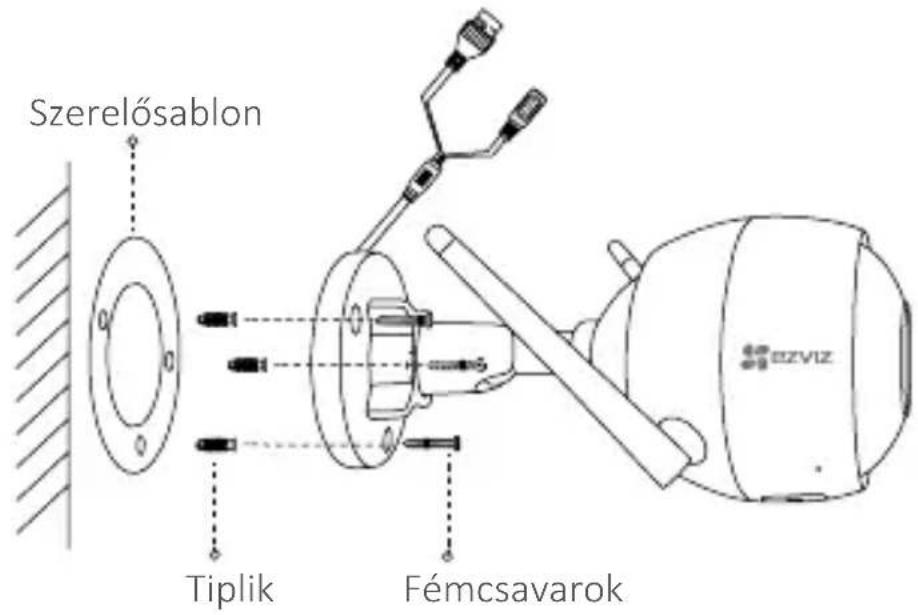 EZVIZ C3W FHD - A kamera felszerelése - 1