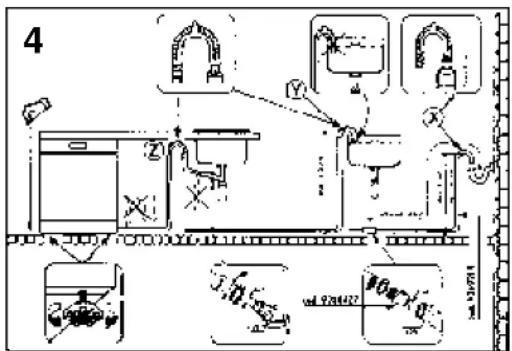 ROSIERES LSRSI6221RU - Aansluiting op de afvoerleiding - 1