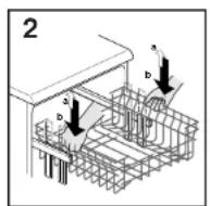 ROSIERES RLI 920 IN - ADJUST BASKET TO THE LOWER POSITION: - 2