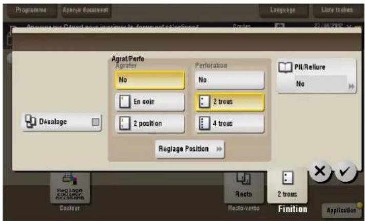 Programme Aparva document Language Liste listes Aguerous out Descent nous important le document exportement Coates 21.06.2012 Agrat/Perfo Agrater No Perforation No En soin 2 trous 2 position 4 trous Pill/Reilure No Descalage Reglage Position RegLoge LIC LAD RCT-VERO Recto 2 trous Finition Applicatio…