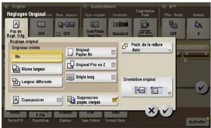 OLIVETTI dColor MF222 - [Suppression pages vierges] ([Annotation]) ([Enregistrer]) - 1