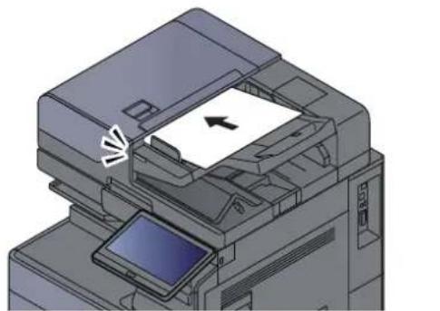 OLIVETTI dColor MF2555 - Mettre en place les originaux. - 1